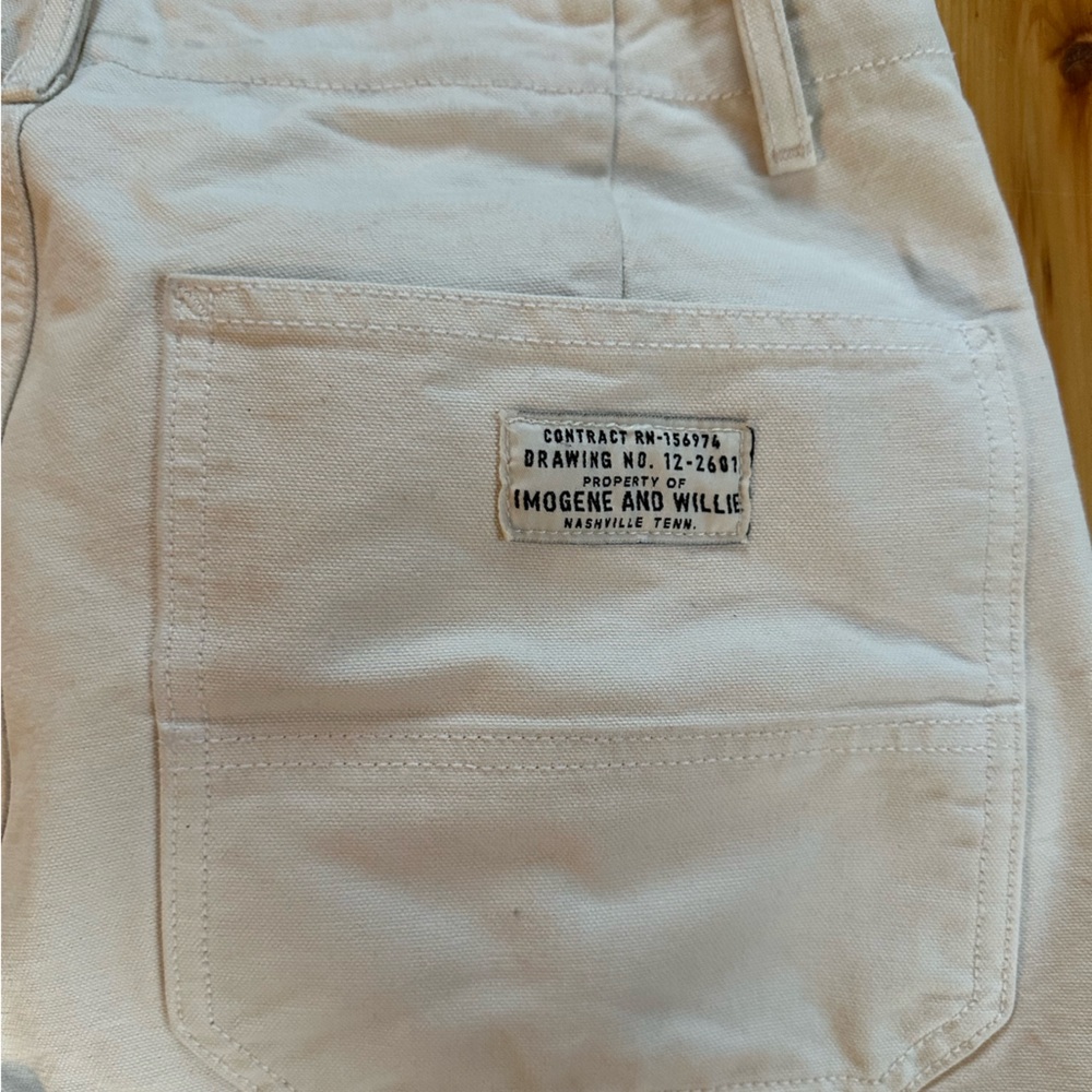 Imogene + Willie Hencye Canvas Workpant in Natural 34" x 30" - Picture 10 of 10